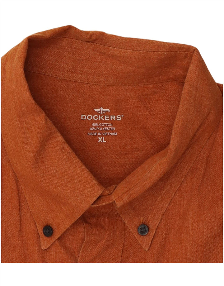 DOCKERS Muška košulja XL narančasti pamuk