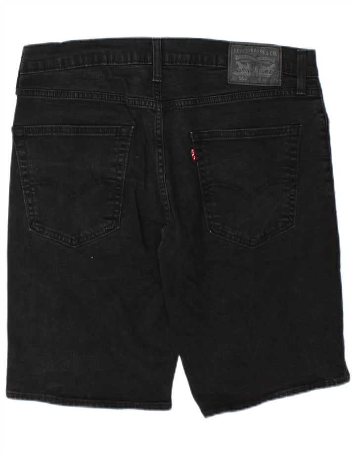 Levi's muške 502 traper kratke hlače W36 veliki crni pamuk