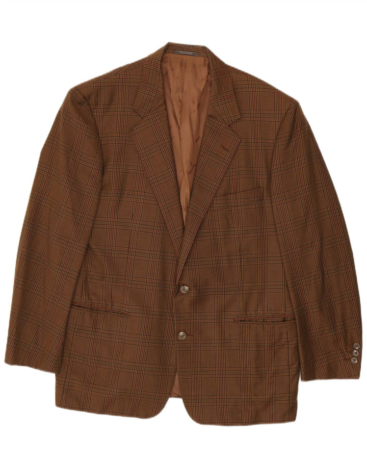 Trussardi muška jakna sa 2 gumba IT 52 XL smeđa houndstooth