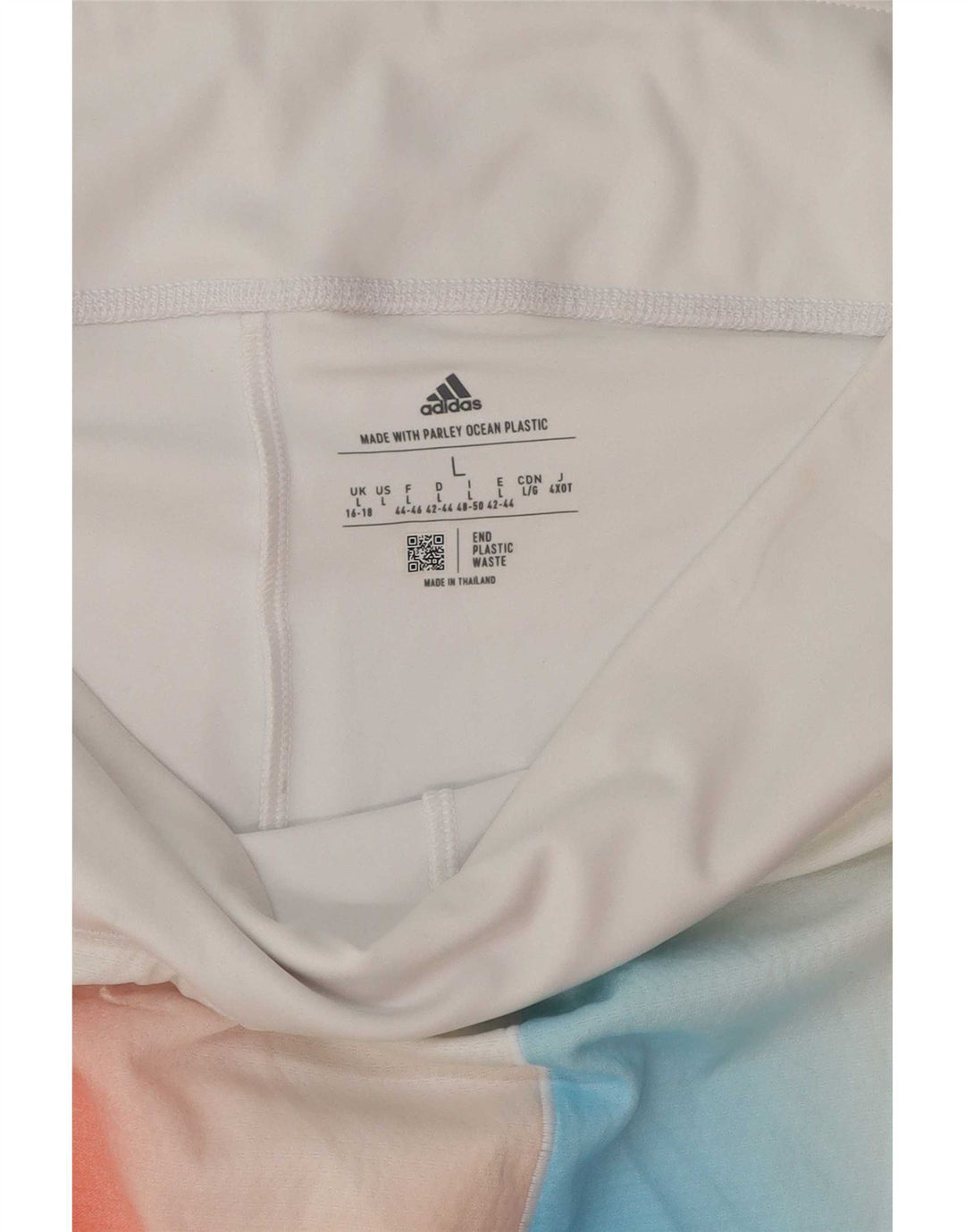 Adidas ženske kratke kratke hlače Aeroready UK 16/18 velike bijele boje od poliestera