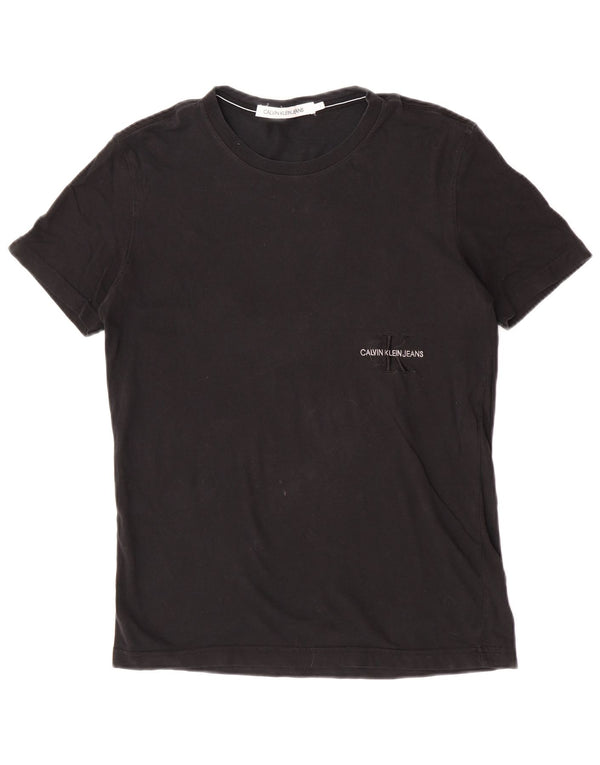 Calvin Klein Ženska majica kratkih rukava UK 14 Veliki crni pamuk