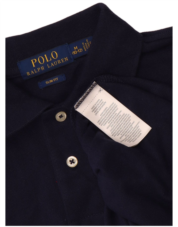 POLO RALPH LAUREN Polo majica uskog kroja za dječake 10-11 godina, srednje tamnoplava