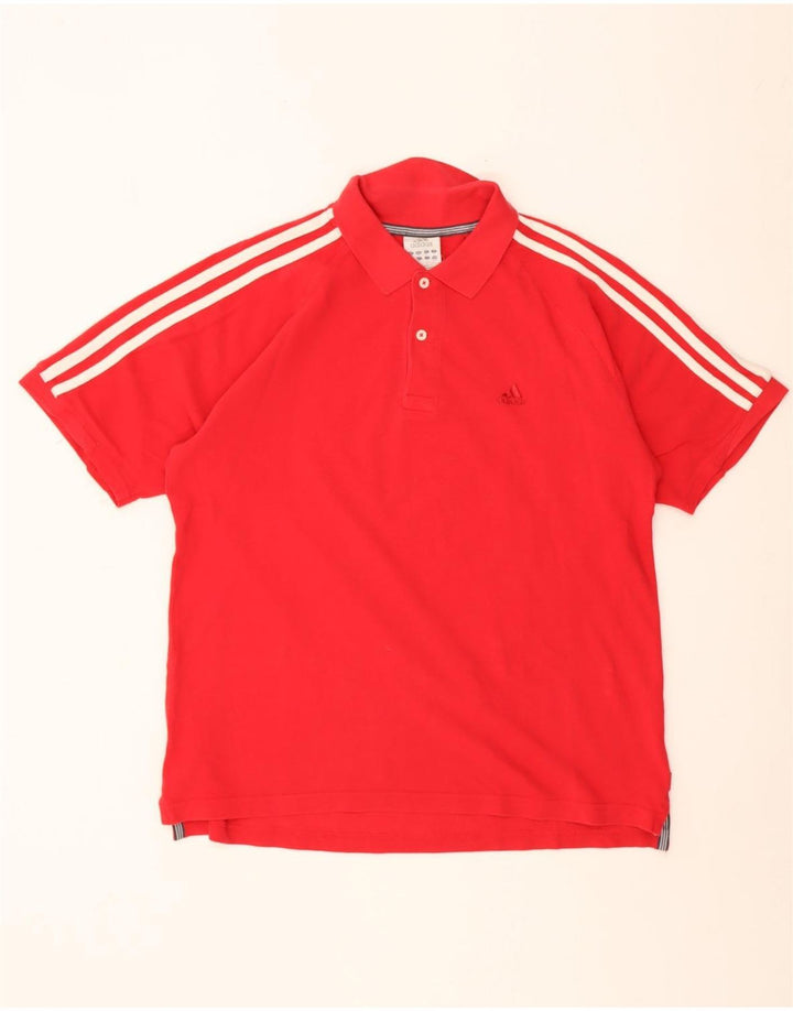 Adidas muška polo majica srednje crvene pamučne boje