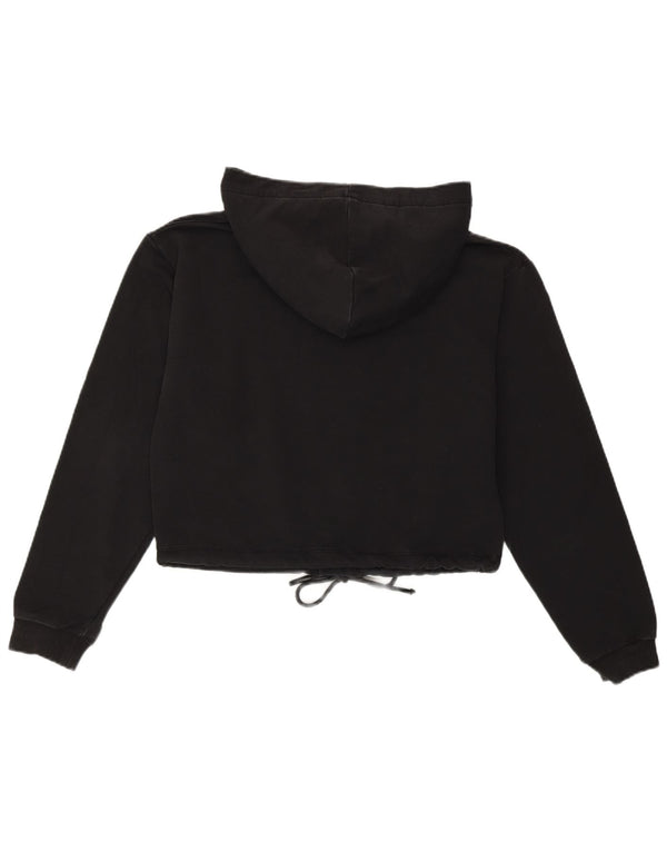 CALVIN KLEIN Ženska skraćena majica s kapuljačom UK 10 Mala crna