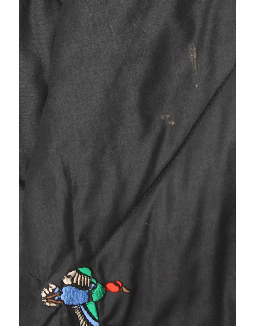 VINTAGE Ženska vjetrovka slobodnog kroja UK 20 2XL crni životinjski print