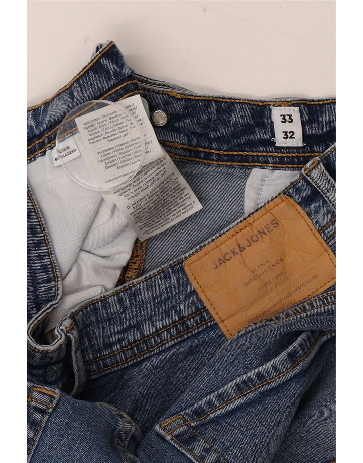 JACK & JONES Muške uske traperice W33 L32 Plavi pamuk