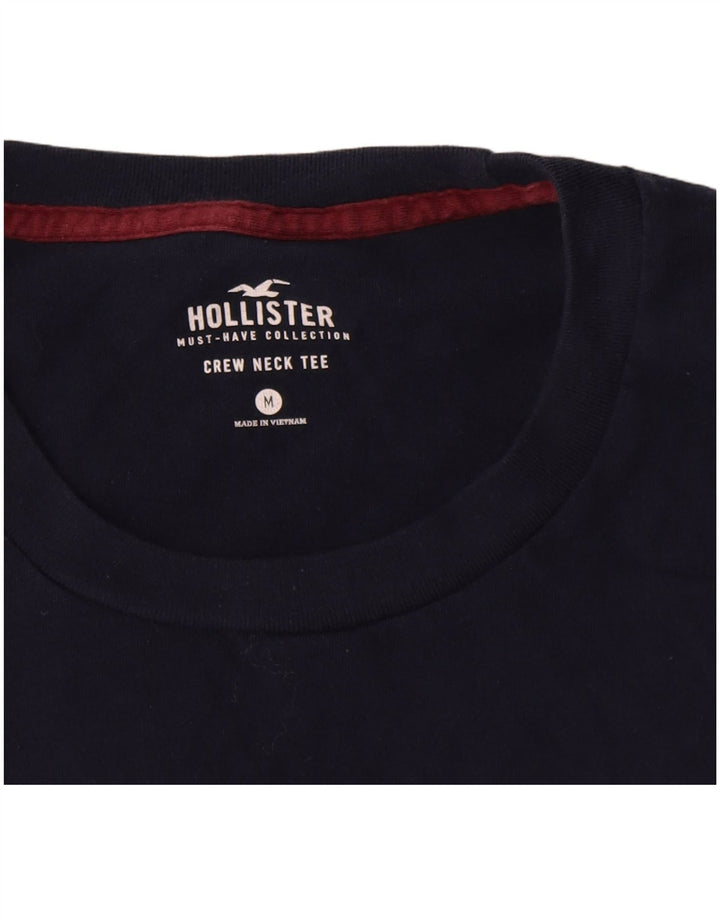 Hollister muška majica kratkih rukava srednje tamnoplavi pamuk