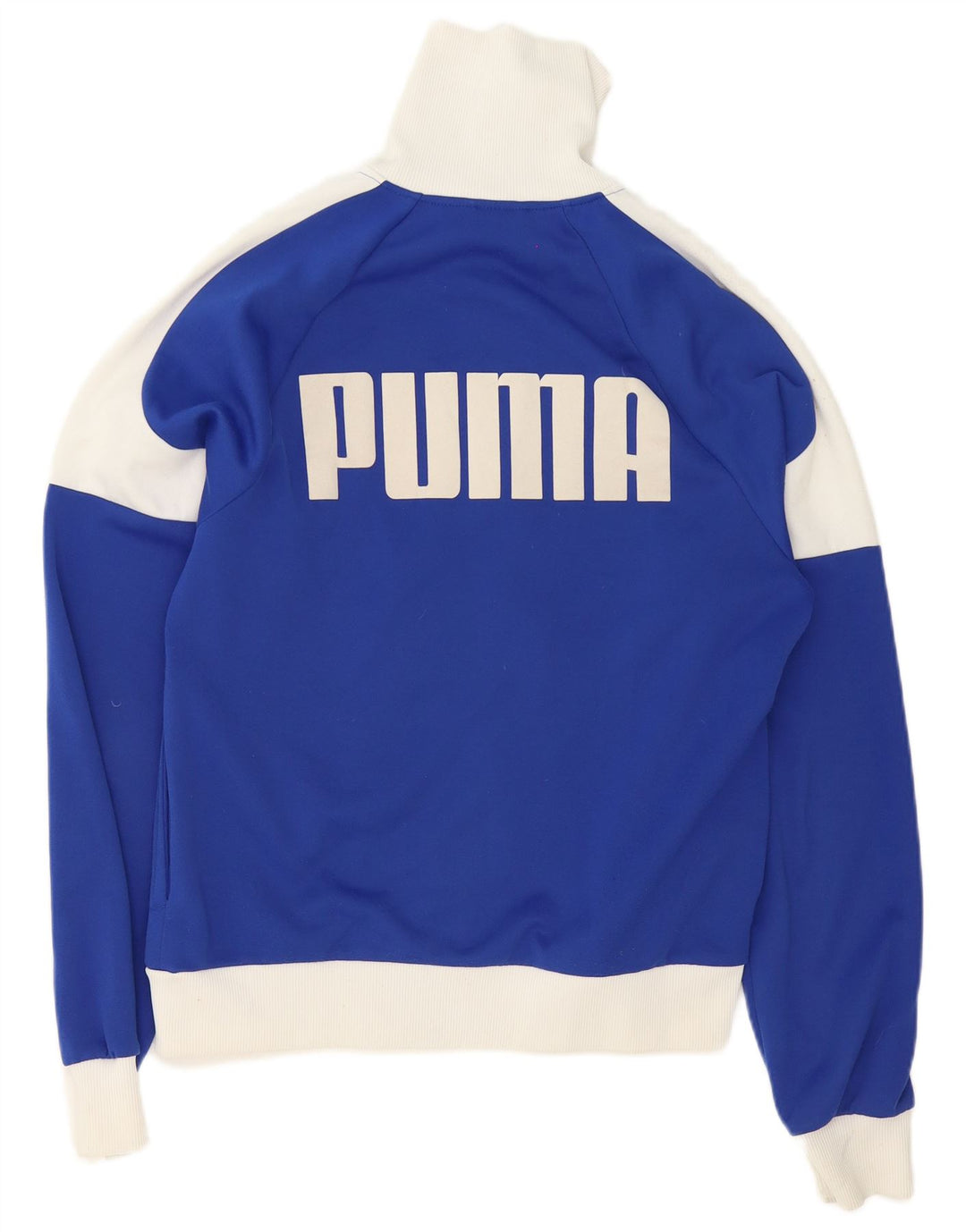 Puma muška trenirka s grafičkim motivima, gornja jakna srednje plave boje od poliestera