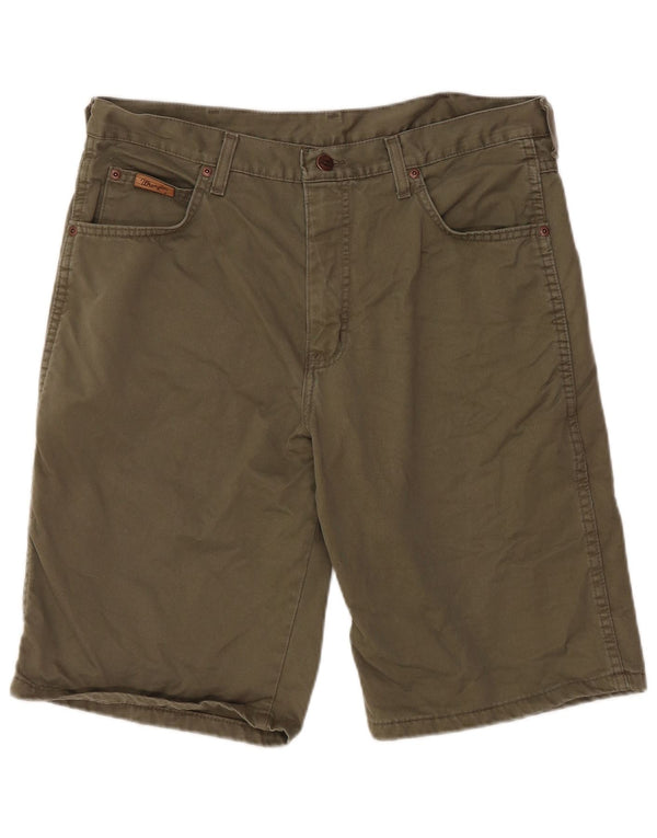 WRANGLER Mens Hawaii Casual Shorts W34 Large Khaki Cotton