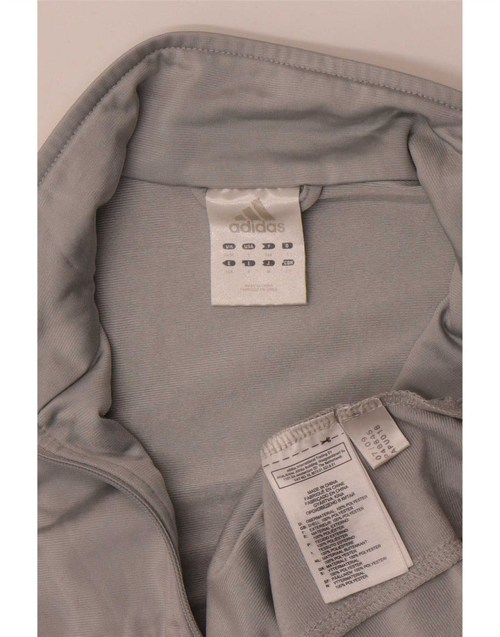 Adidas muška trenirka gornja jakna UK 36/38 mala siva poliester u boji
