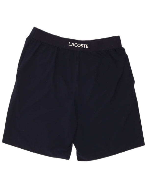 Lacoste muške kratke sportske hlače s grafičkim motivima, veličina 4, srednje tamnoplavi poliester