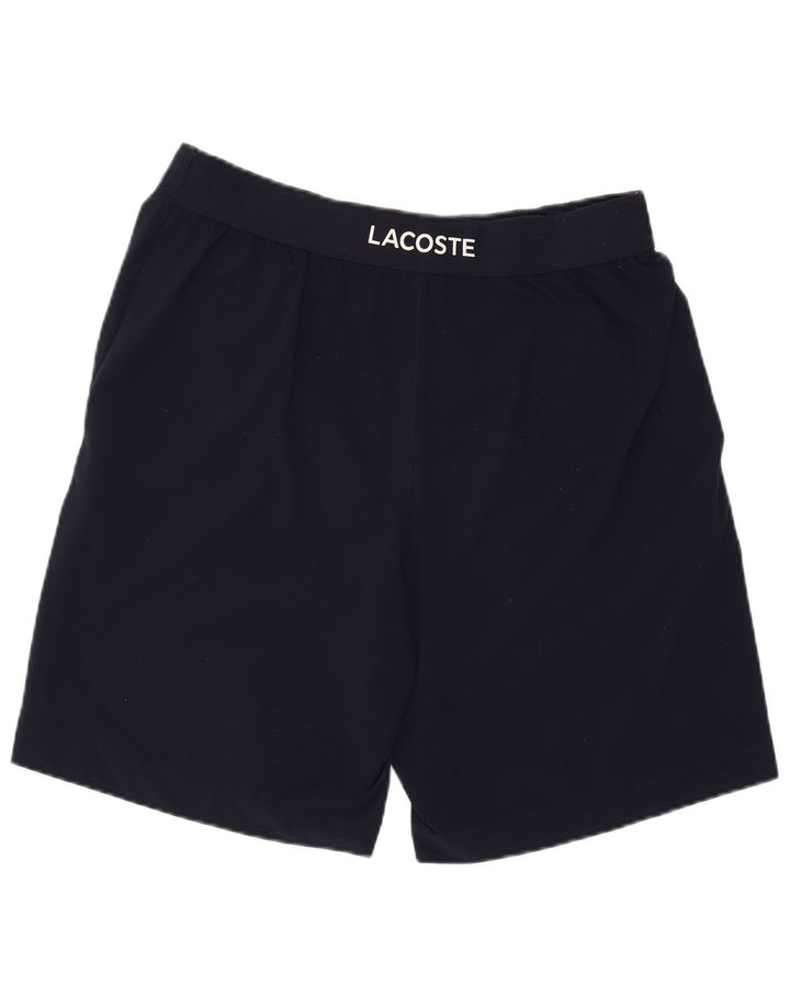 Lacoste muške kratke sportske hlače s grafičkim motivima, veličina 4, srednje tamnoplavi poliester