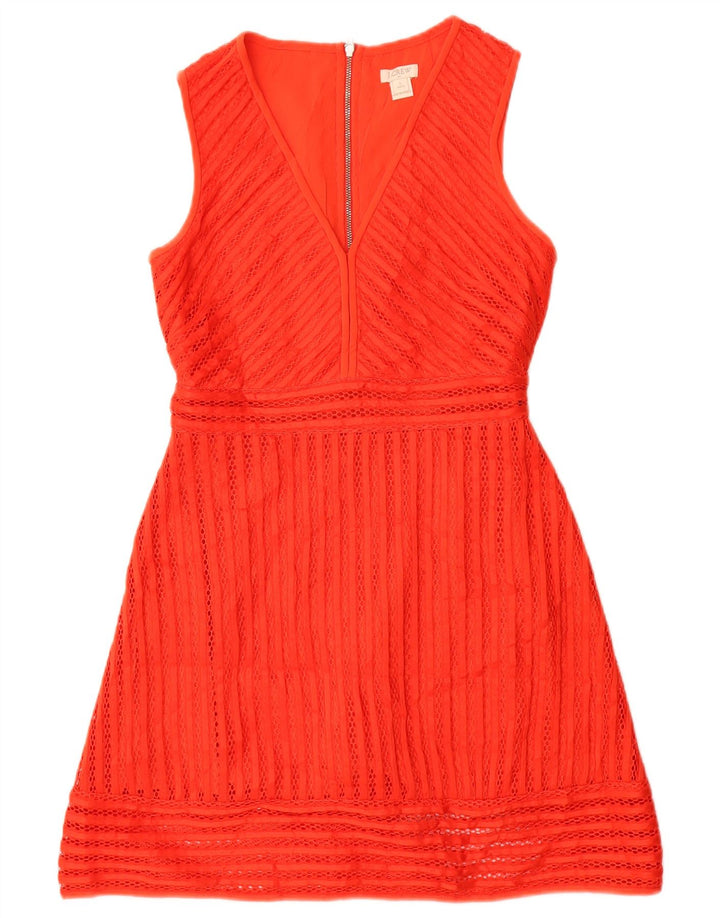 J. Crew ženska haljina A kroja bez rukava US 2 XS crvena poliester