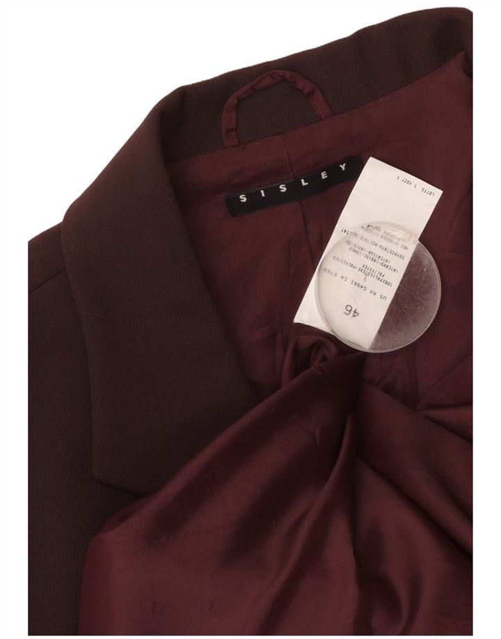 Sisley Ženska jakna sa 3 gumba IT 46 veliki kestenjasti poliester