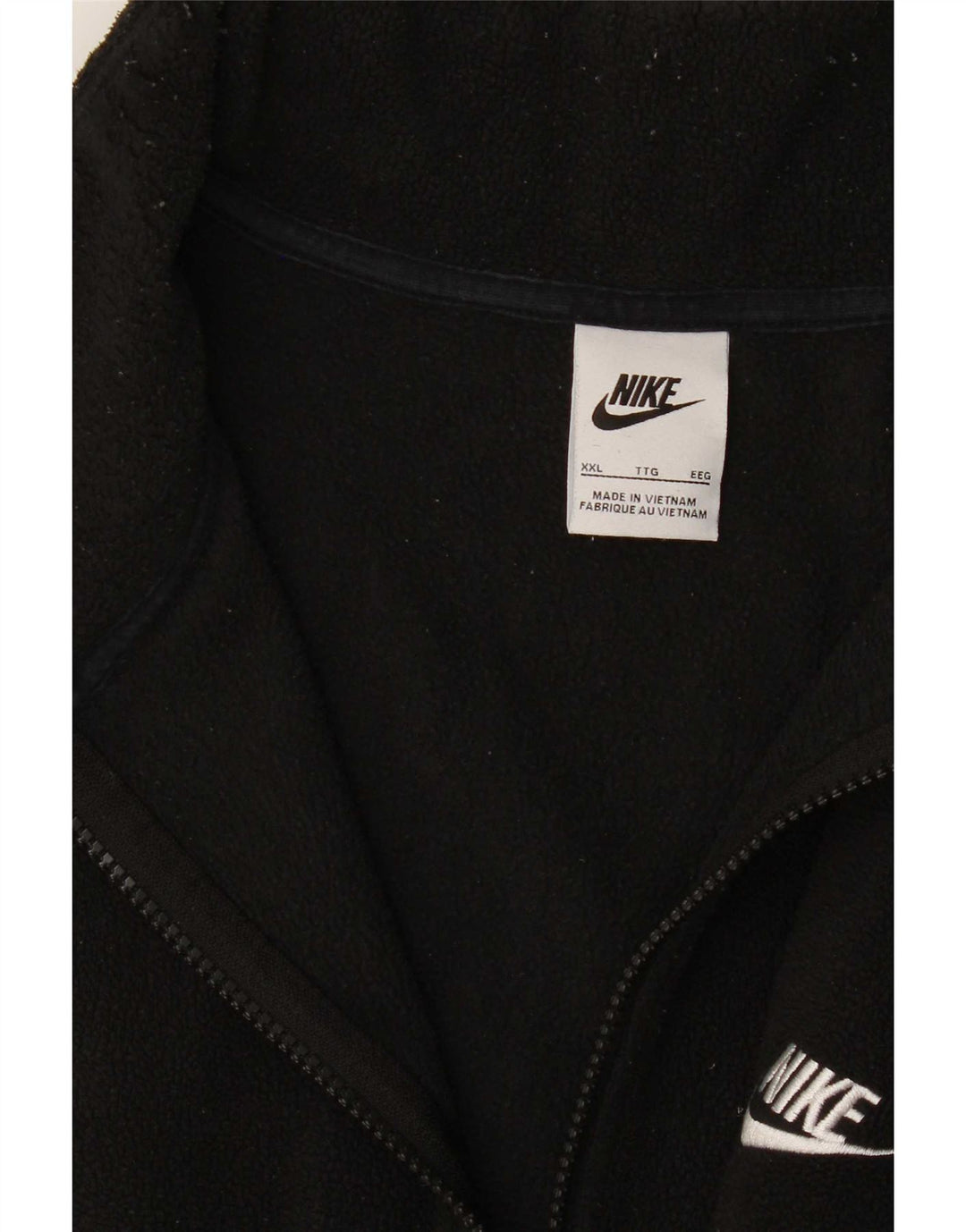 Nike Muški džemper od flisa s patentnim izrezom 2XL crni