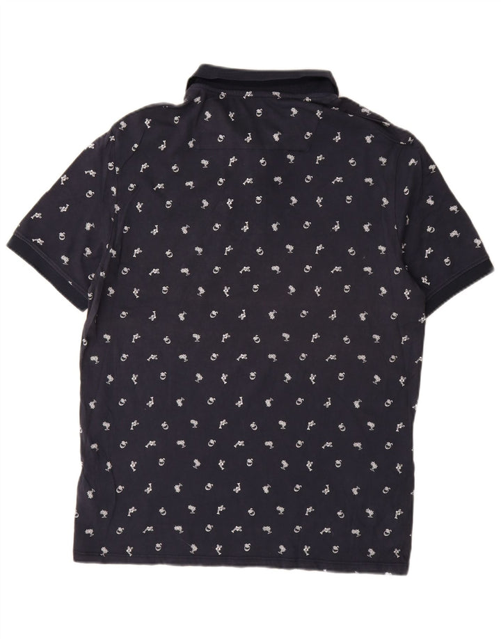 Guess muška polo majica standardnog kroja Mala tamnoplava pamučna točka