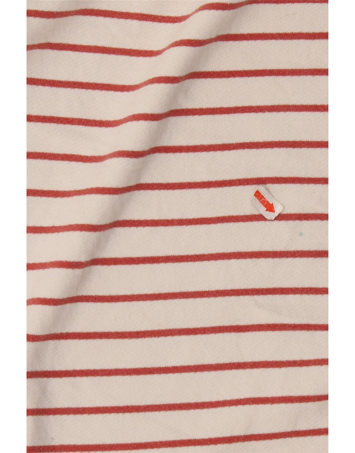 FAT FACE Ženska majica s dugim rukavima UK 8 Mala sivo bijela pamuk na pruge