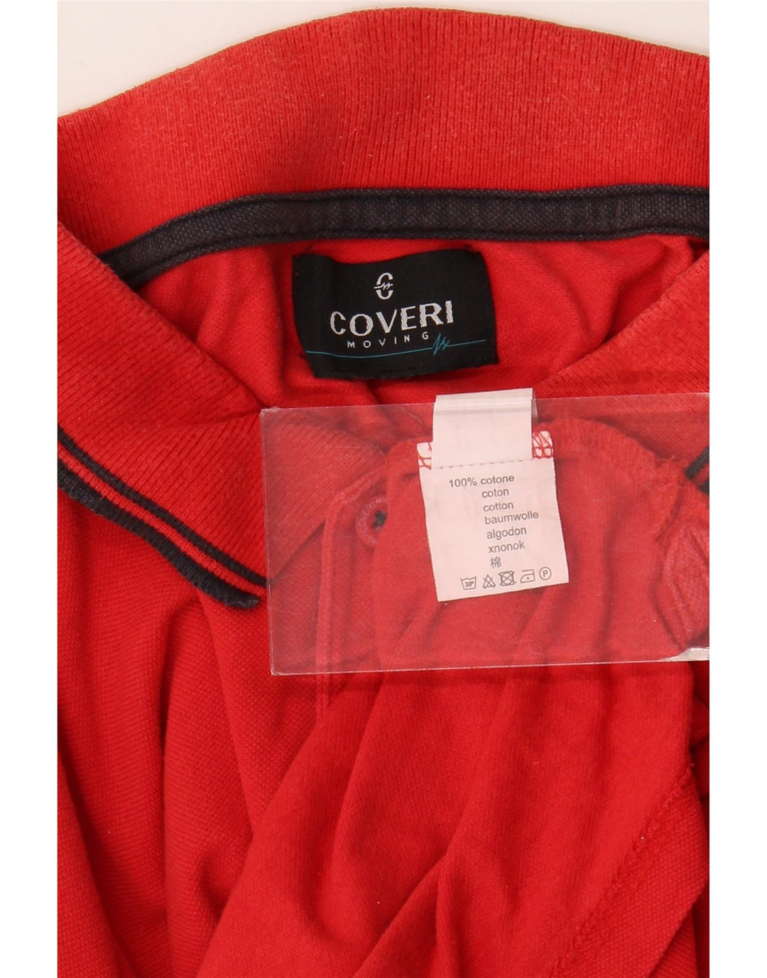 Coveri muška polo majica srednje crvene pamučne boje