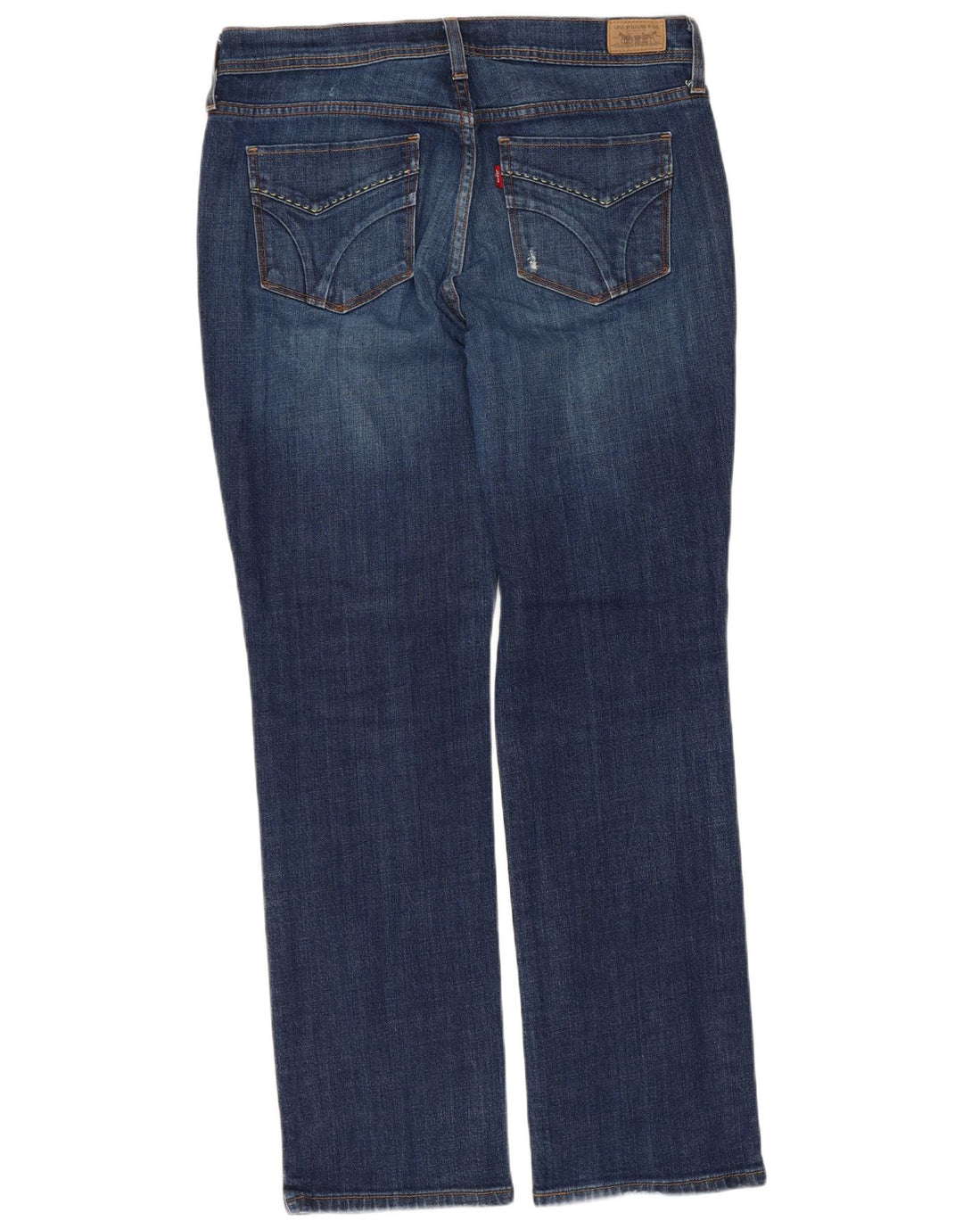Levi's ženske 505 ravne traperice US 10 Large W30 L29 plavi pamuk
