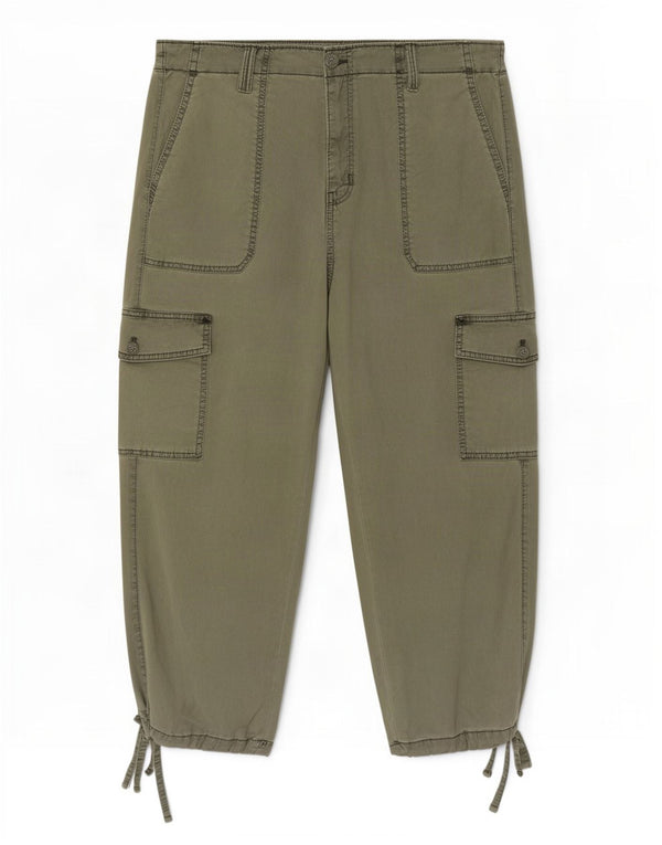 Marks & Spencer Ženske joggers Cargo Capri hlače UK 20 2XL W40 L23 Zelena
