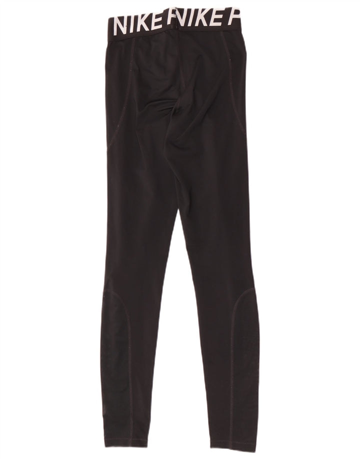 Nike Ženske Dri Fit Graphic Leggings UK 8 Male crne poliesterske