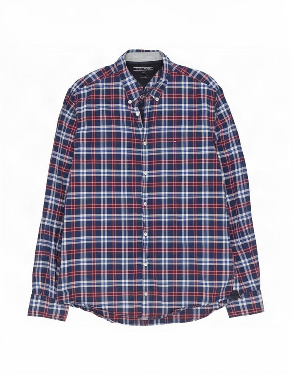 Tommy Hilfiger muška New York Fit košulja XL tamnoplavi karirani pamuk