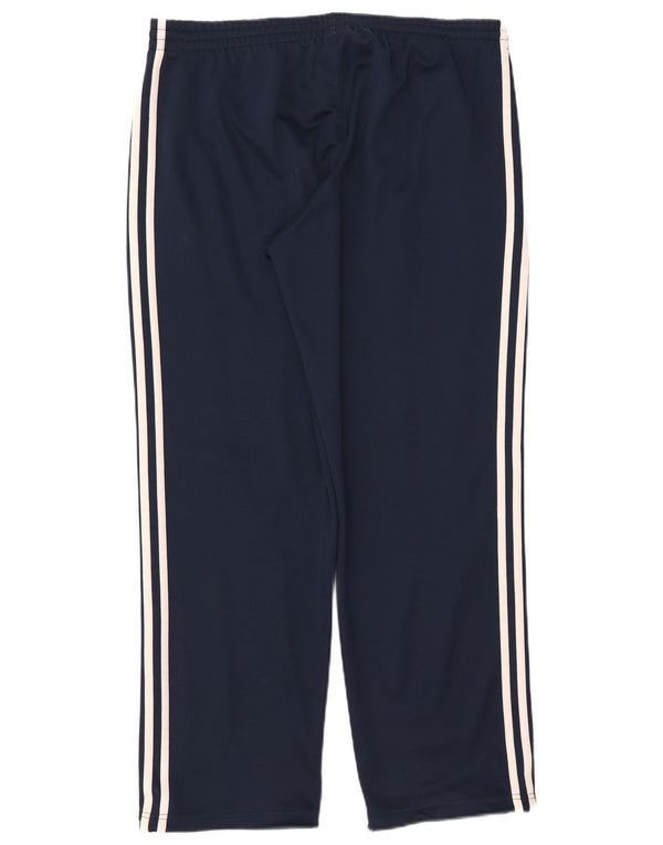 Adidas muške hlače za trenirku UK 44/46 velike tamnoplave poliesterske