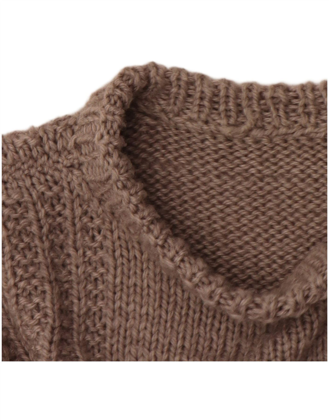 Vintage muški džemper s okruglim izrezom srednje sive pruge