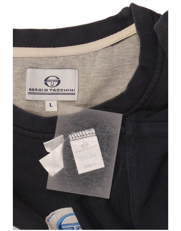 Sergio Tacchini muška majica s grafičkim motivima, velika mornarsko plava boja