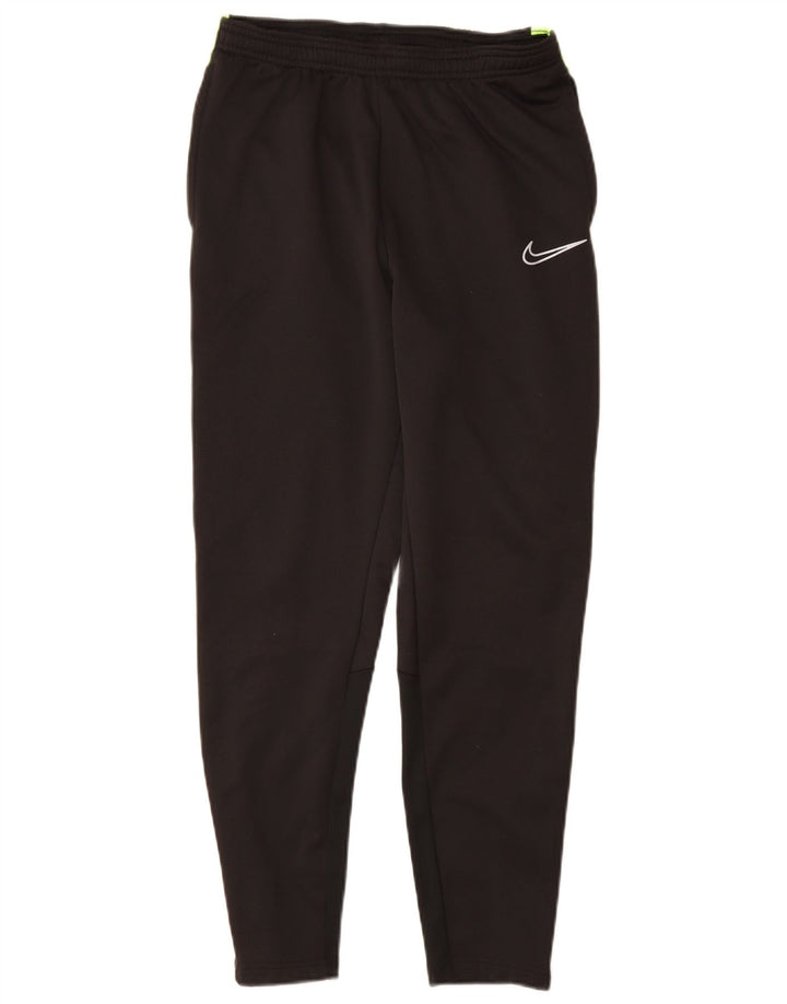 NIKE Boys Dri Fit Trenirke Hlače 13-14 Years XL Black Colourblock