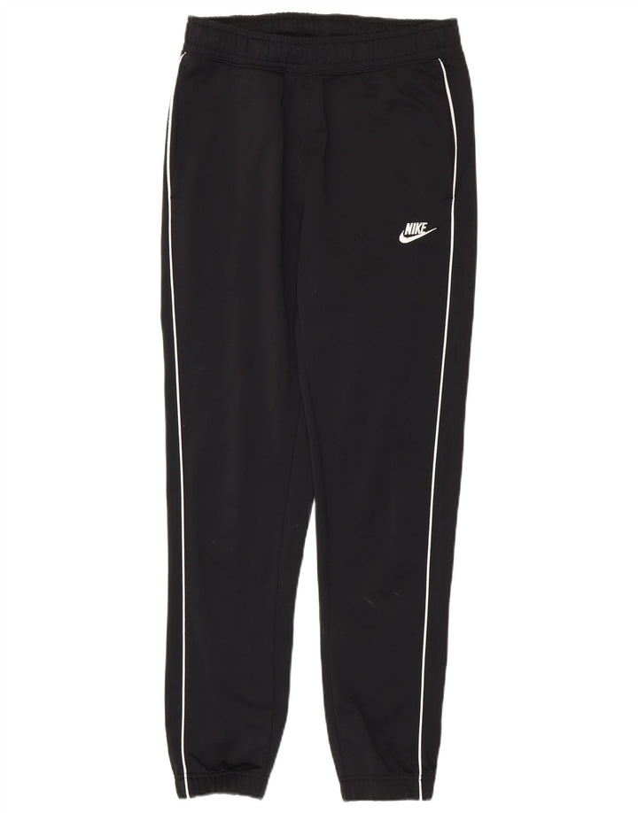 Nike muške trenirke hlače male crne poliesterske hlače