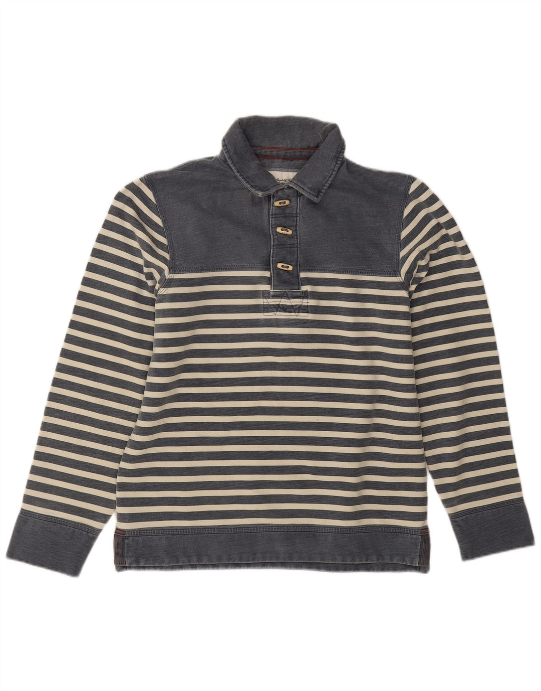 Fat Face Muška majica s polo izrezom, mala, pamučna na plave pruge