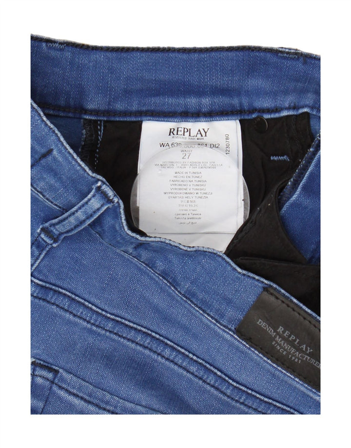 REPLAY Womens Denim Shorts W27 Small Blue Cotton Vintage Replay and Second-Hand Replay from Messina Hembry 