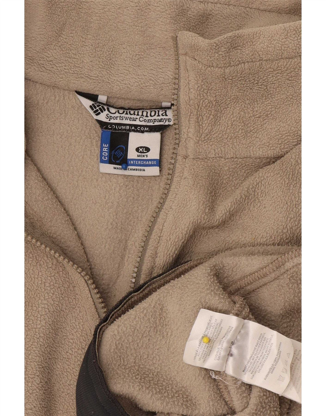 Columbia muška jakna od flisa UK 42 XL bež poliester