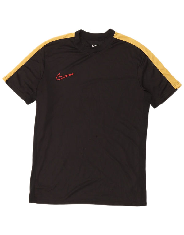 Nike Dri Fit Slim Fit majica kratkih rukava velika crna poliesterska boja