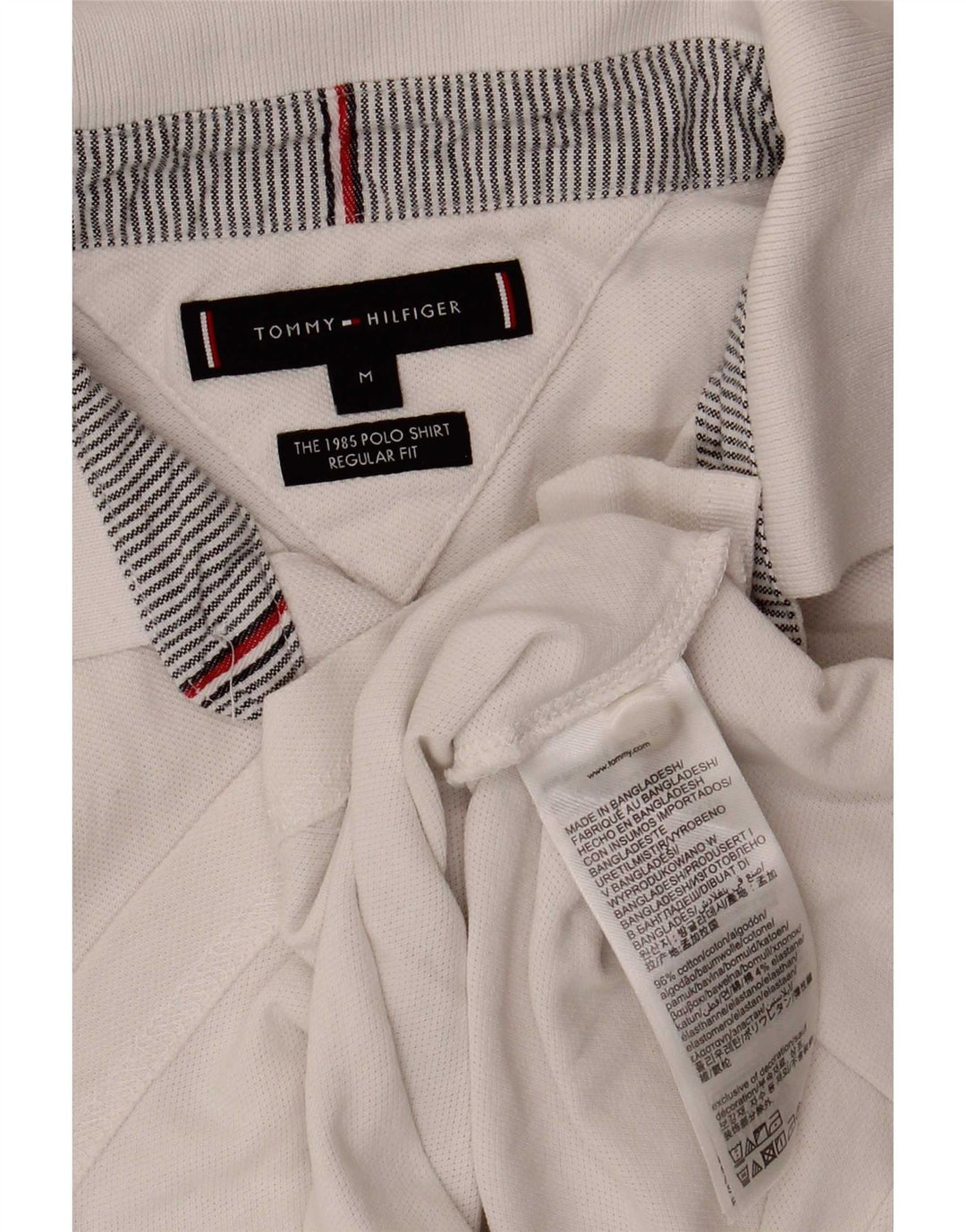 Tommy Hilfiger muška polo majica standardnog kroja, srednji bijeli pamuk