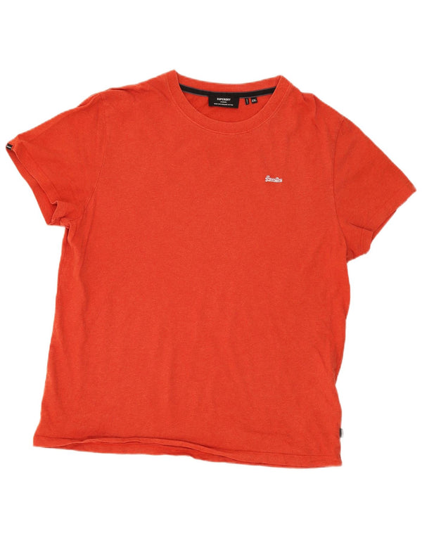 Superdry muška majica kratkih rukava 2XL crveni pamuk