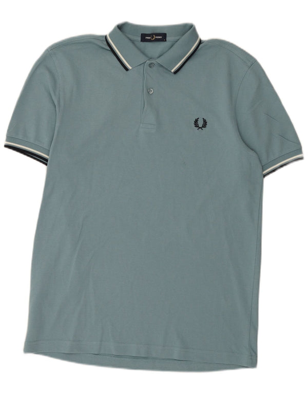 Fred Perry muška polo majica srednje plave pruge, pamuk