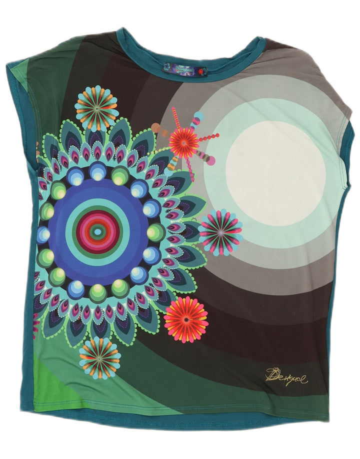 Desigual ženska majica kratkih rukava s grafičkim motivima UK 14 srednje višebojna