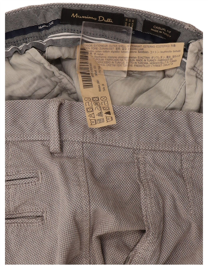 Massimo Dutti muške chino hlače EU 38 male W30 L29 sive Argyle/Diamond