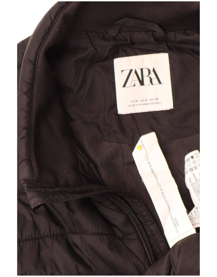Zara muška podstavljena jakna UK 36 mala crna poliester