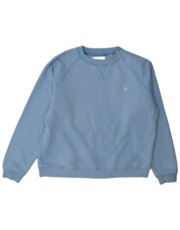 Jack Wills Ženska majica s kratkim rukavima UK 14 Veliki plavi pamuk