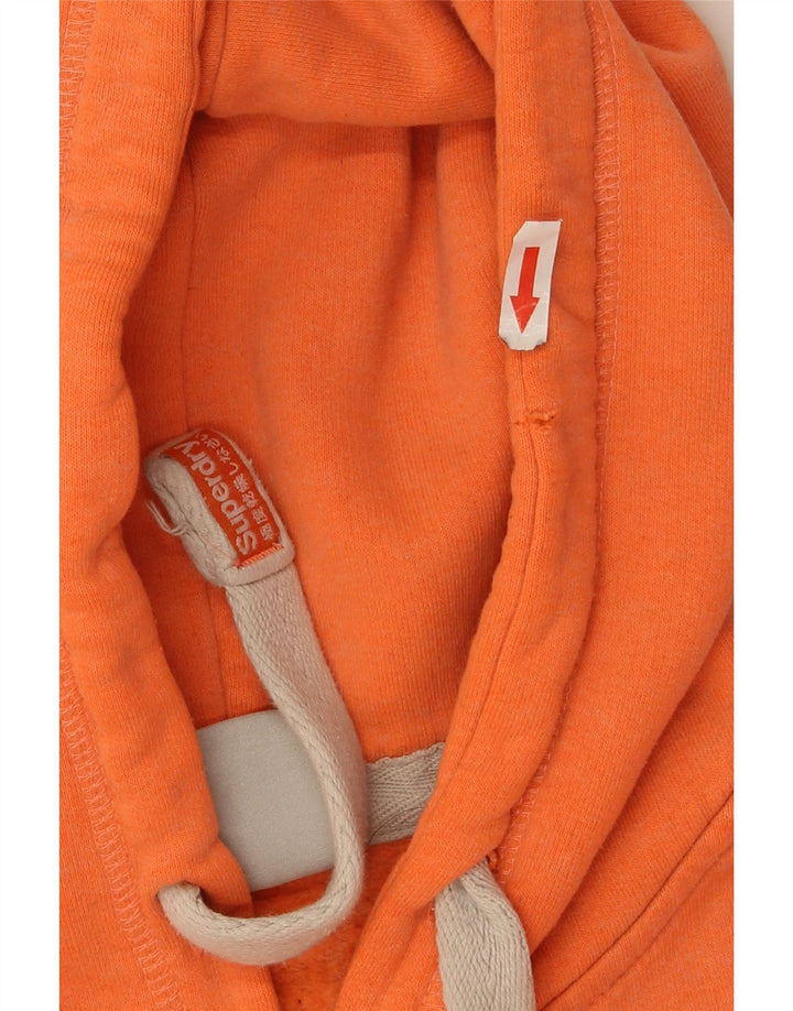 Superdry ženska majica s kapuljačom s kapuljačom UK 10 mali narančasti poliester