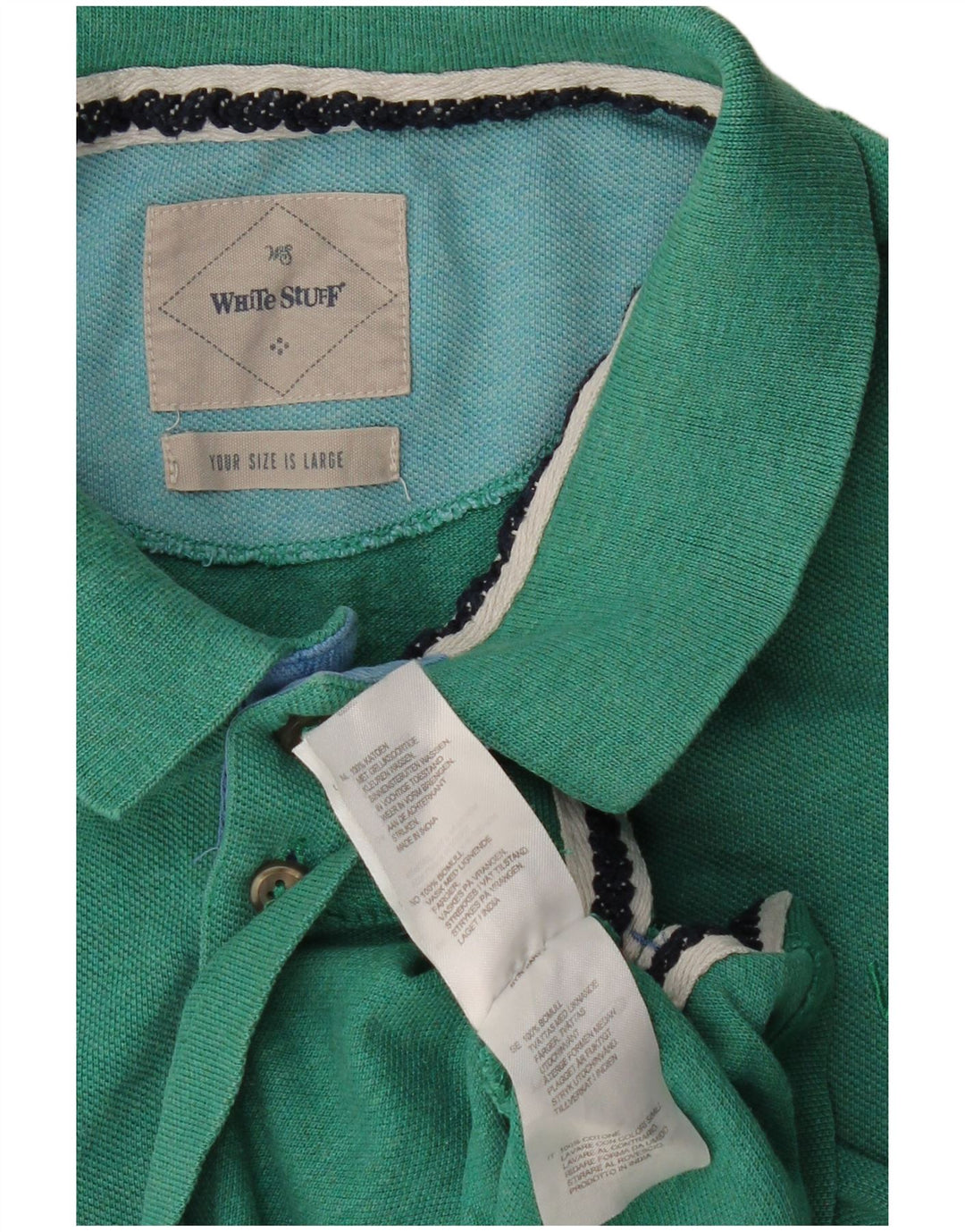 WHITE STUFF Muška polo majica velika zelena pamuk