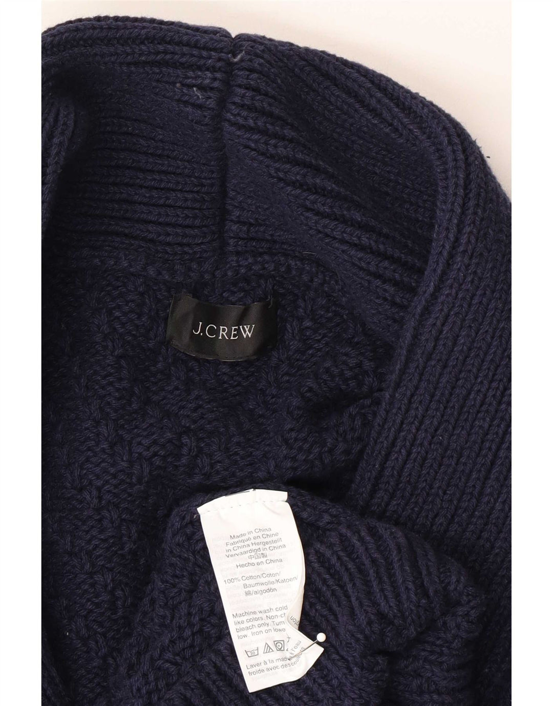 J. Crew muški kardigan pulover Veliki tamnoplavi pamuk