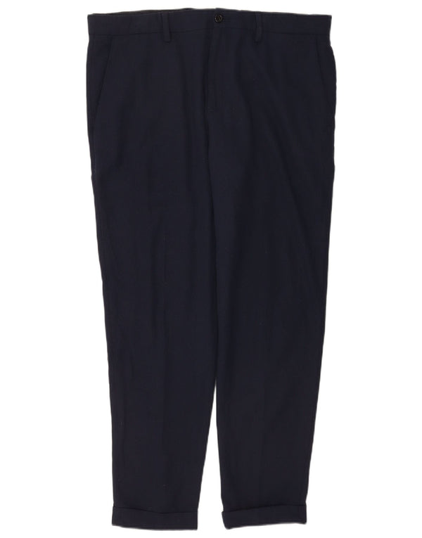 Zara muške uske hlače EU 44 Large W34 L30 tamnoplavi poliester