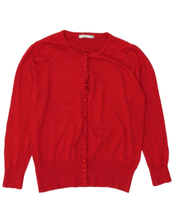 Marks & Spencer ženski kardigan pulover UK 18 XL crvena viskoza