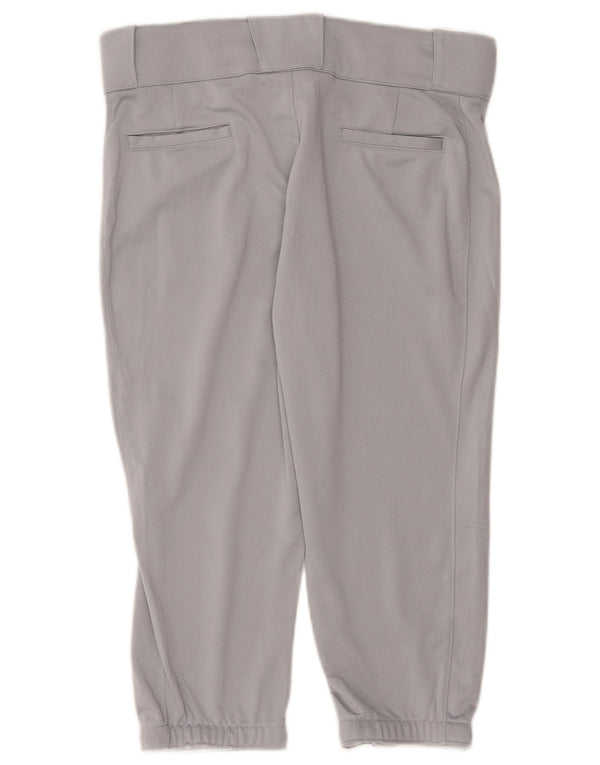 Nike Ženske Capri Trenirke Hlače Joggers UK 12 srednje sivi poliester