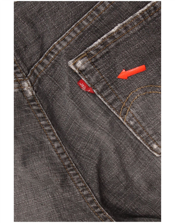 Levi's ženske 505 ravne traperice s oskudima US 6 srednje W30 L32 sive