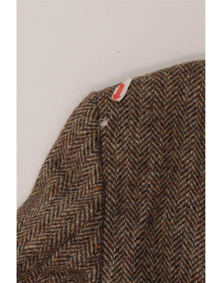 Harris Tweed Muški sako sa 2 gumba UK 42 XL Smeđa vuna riblja kost